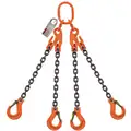 Pewag 5 ft. Adjustable, Oblong, Sling Hook Chain Sling, Grade 100 Alloy Steel , Number of Sling Legs: 4