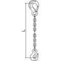 Pewag 5 ft. Grab Hook, Sling Hook Chain Sling, Grade 120 Alloy Steel , Number of Sling Legs: 1