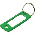Lucky Line Products 2" x 7/8" Split Ring Key Tag, Black, Blue, Green, Purple, Red, Yellow; PK50