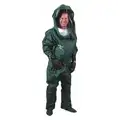 Level B (Training Purposes Only) Front-Entry Encapsulated Training Suit, Green, L, Nylon/PVC Materia