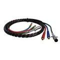 Tectran 3 in 1 ABS Air and Power Cord Assembly, 15 ft., Metal Plugs, Rubber Air Lines