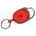 Lucky Line Products Key Retractor: Oval Retractor, Reel with Nylon Cord, Red, Keys, 5 PK