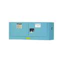 Justrite Corrosives Safety Cabinet: Std, 60 gal, 34 in x 34 in x 65 in, Blue, Self-Closing, Steel, 2 Shelves