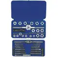 41-Piece Carbon Steel Tap and Die Set with #4 to 1/2" Size Range
