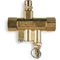 Continuous Run Unloader Valve: 1/2 in Inlet Size, 1/2 in Outlet Size, Forged Brass