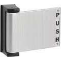 Push Deadlatch Paddle: RH, Satin Aluminum