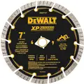 Dewalt DW4714T 7" Wet/Dry Diamond Saw Blade, Turbo/Segmented Rim Type, Application: Masonry