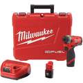Milwaukee 2553-22 M12-1/4" Cordless Impact Driver Kit, 12.0 V, 1300"-lb. Max. Torque