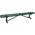 96 in. Outdoor Bench; 800 lb. Load Capacity, Green