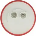 Imperial 2" Clearance Marker Lamp, 30 Series, Incandescent, Red Round, 1 Bulb, PC Rated, PL-10, 12 V