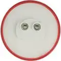 Imperial 2-1/2" Clearance Marker Lamp, 10 Series, Incandescent, Red Round, 1 Bulb, PC Rated, PL-10, 12 V