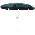 Umbrella: 8 1/2 ft, Green, 1 1/2 in Pole Dia, 92 in Ht