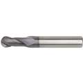 Ball End Mill, 3/8" Milling Diameter, Number of Flutes: 2, 7/8" Length of Cut, TiAlN, I2B