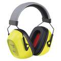 Over-the-Head Ear Muffs, 30 dB Noise Reduction Rating NRR, Dielectric No, Black, Yellow