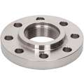 Pipe Flange: Threaded Flange, 316/316L Stainless Steel, 2 in Pipe Size, 6 1/2 in Flange Outside Dia