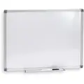 Gloss-Finish Melamine Dry Erase Board, Wall Mounted, 36"H x 48"W, White
