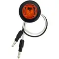 Imperial Clearance Marker Lamp3/4", 33 Series, LED, Yellow Round, 1 Diode, PC Rated, Black Rubber Grommet Mount, Hardwired, .180 Bullet Terminal, 12V, Kit