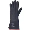 Heat Resistant Gloves,Black, L,