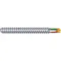 250 ft. Solid Metal Clad Armored Cable; Conductors: 3 with Ground, 12 AWG Wire Size, Silver