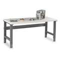 Bolted Workbench, Laminate, 30" Depth, 27-7/8" to 35-3/8" Height, 60" Width, 1,200 lb Load C