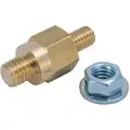 Quick Cable Adapter Bolt: Bolt, Gold Color, Steel, 1 9/16 in Overall Lg, 5/8 in Overall Wd