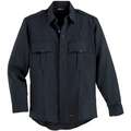 Navy Flame-Resistant Collared Shirt, Size: 46", Fits Chest Size: 46", 4.1 cal./cm2 ATPV Rating