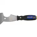 Stiff Painters Tool with 3" Carbon Steel Blade, Black/Blue