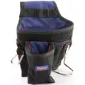 Westward Black/Blue Carpenter's Tool Pouch, Polyester, Number of Pockets: 5