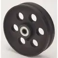 8" Caster Wheel, 2000 lb. Load Rating, Wheel Width 2-1/2", Cast Iron, Fits Axle Dia. 3/4"