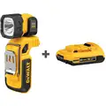 Dewalt Cordless Flashlight: 20V MAX*, Battery Included, 160 lm Max., 1 Modes, Bare Tool/Battery