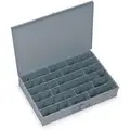 Durham Compartment Drawer: 18 3/8 in x 12 1/2 in x 3 1/8 in, 3 1/16 in x 17 1/2 in x 1 7/8 in, 12 Dividers