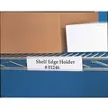 Aigner Label Holder: Slide In Label Holder, 1 1/4 in W, 6 in L, PVC, 25 PK
