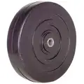5" Caster Wheel, 300 lb. Load Rating, Wheel Width 1-1/2", Rubber, Fits Axle Dia. 1/2", 5/8"