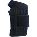 Condor Wrist Support: Ambidextrous, S Ergonomic Support Size, Black, Fits 5-1/2 to 6-1/2 in, Elastic