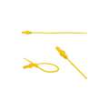 Pull-Tight Seals: 7 9/64 in Strap Lg, 24 lb Breaking Strength, Yellow, Laser Marked, 250 PK