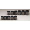 Wright 3/4" SAE Black Oxide Impact Socket Set, Number of Pieces: 11