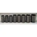 Wright 3/4" SAE Black Oxide Impact Socket Set, Number of Pieces: 8