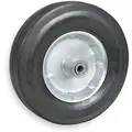 Flat-Free Solid Rubber Wheel, 10" Wheel Dia., 350 lb. Load Rating