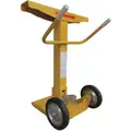Gas Activated Trailer Stabilizing Jack with Wheels; 39-1/4" to 52-1/2" Adjustment Range, Lifting Capacity: Not Rated