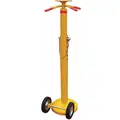 Spin Top Trailer Stabilizing Jack with Wheels; 41" to 57-1/2" Adjustment Range, Lifting Capacity: 5,000 lb.