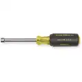 1/4" Alloy Steel Nut Driver, Yellow with Black Grip