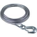 Dutton-Lainson Winch Cable w/Hook,25 Ft. x 3/16 In: For 13R483,13R485