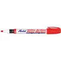 Markal Permanent Paint Marker, Paint-Based, Reds Color Family, Medium Tip, 1 EA