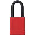 Lockout Padlock,Ka,Red,2"H,PK3