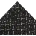 Notrax Antifatigue Mat: Diamond Plate, 3 ft. x 4 ft., 1/2 in Thick, Black, PVC Foam, Beveled Edge