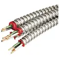 250 ft. Solid Armored Cable; Conductors: 2 with Ground, 12 AWG Wire Size, Silver