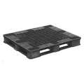 Stackable, 4-Way, Recycled High Density Polyethylene Pallet; 5-7/8" H x 48" L x 40" W, Black
