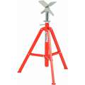 Ridgid V-Head Pipe Stand, 12" Pipe Capacity, 28" to 52" Overall Height, 2500 lb. Load Capacity