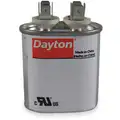 Dayton Oval Motor Run Capacitor,12.5 Microfarad Rating,370VAC Voltage