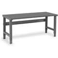Bolted Workbench, Steel, 30" Depth, 27-7/8" to 35-3/8" Height, 72" Width, 1800 lb. Load Capacity